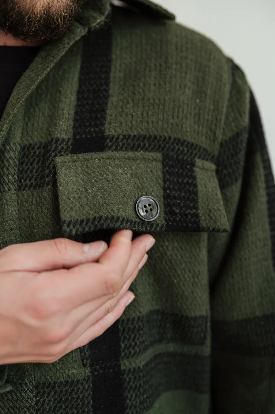 Shirt GARAGE Oversize check Green