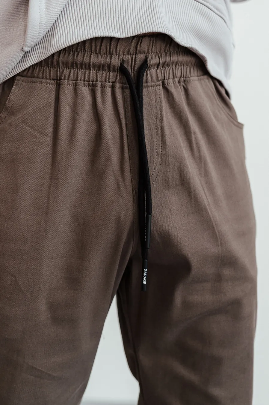 Pants GARAGE Joggers Point thin Green