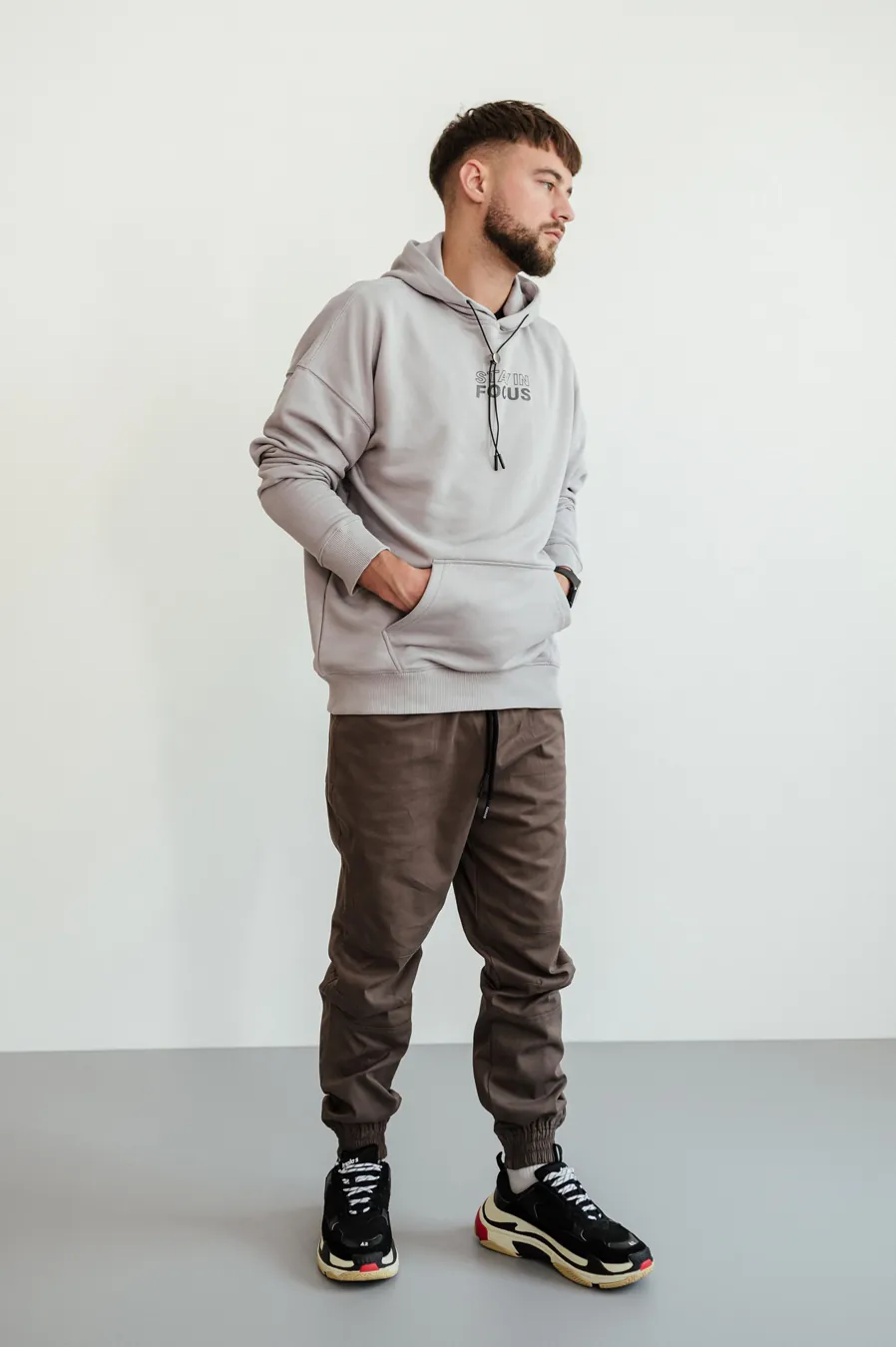 Pants GARAGE Joggers Point thin Green