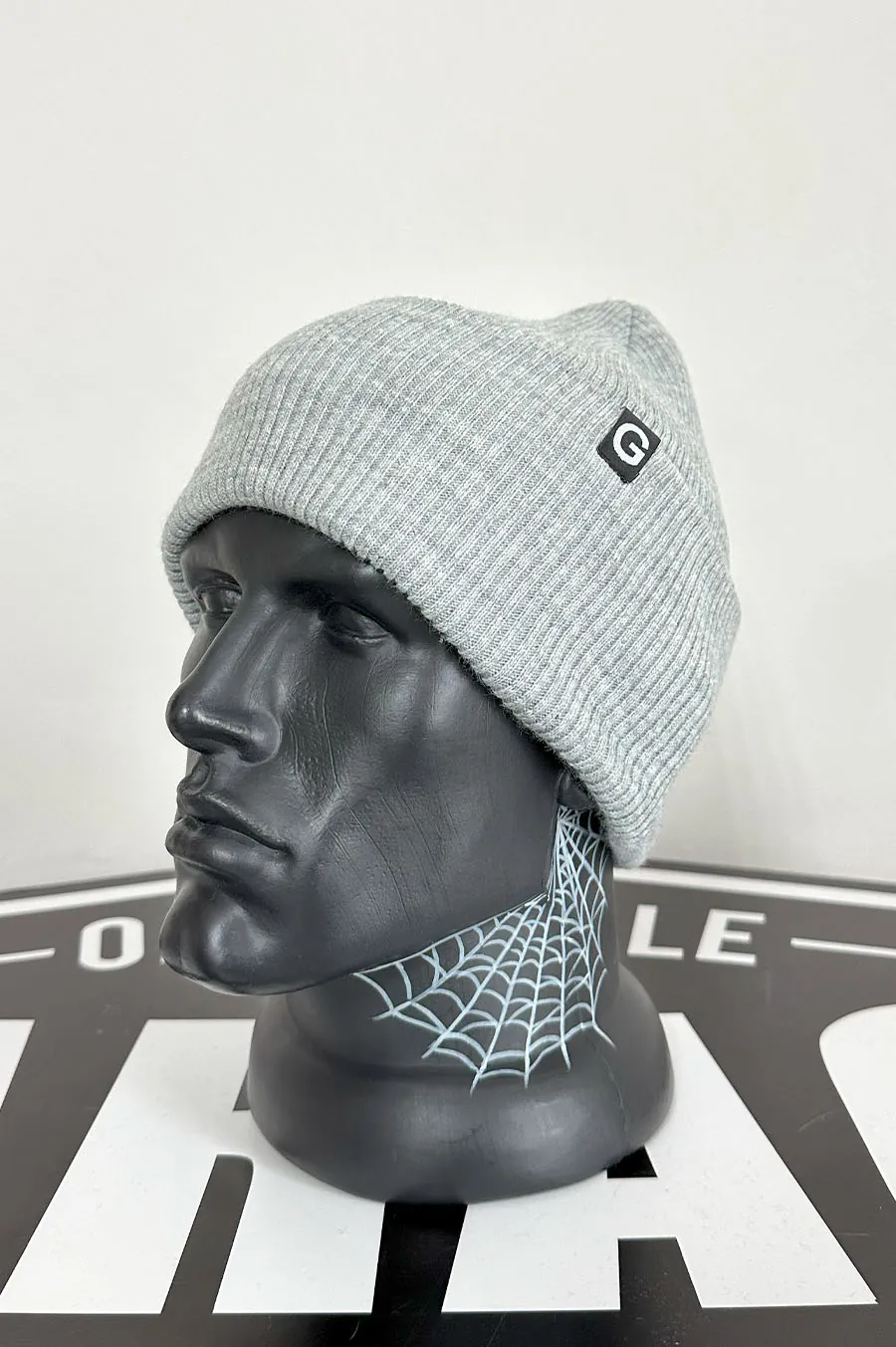 Шапка GARAGE подвійна резинка 6кл.  з відворотом Св.Сірий