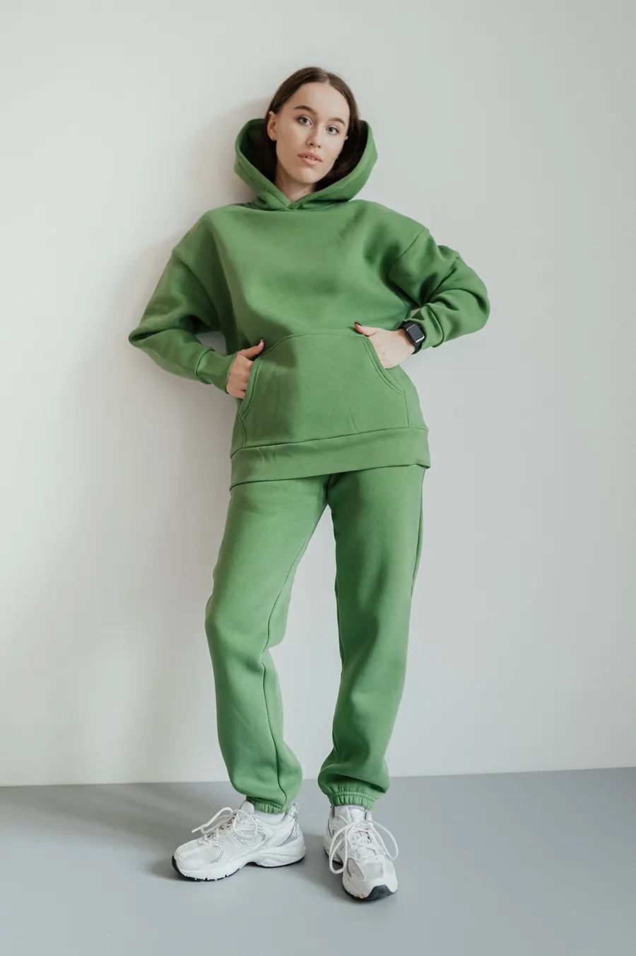 Худі GARAGE Oversize 2k20 Winter укорочений рукав Зелений