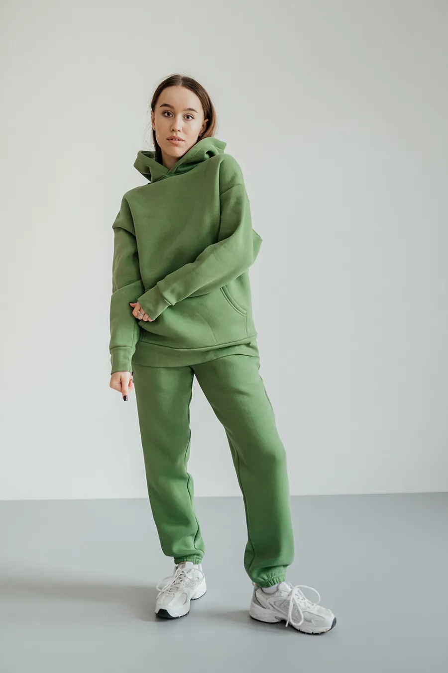 Худі GARAGE Oversize 2k20 Winter укорочений рукав Зелений