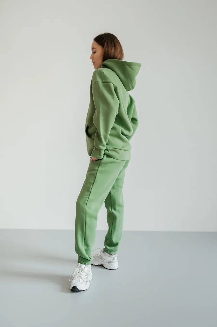 Худі GARAGE Oversize 2k20 Winter укорочений рукав Зелений