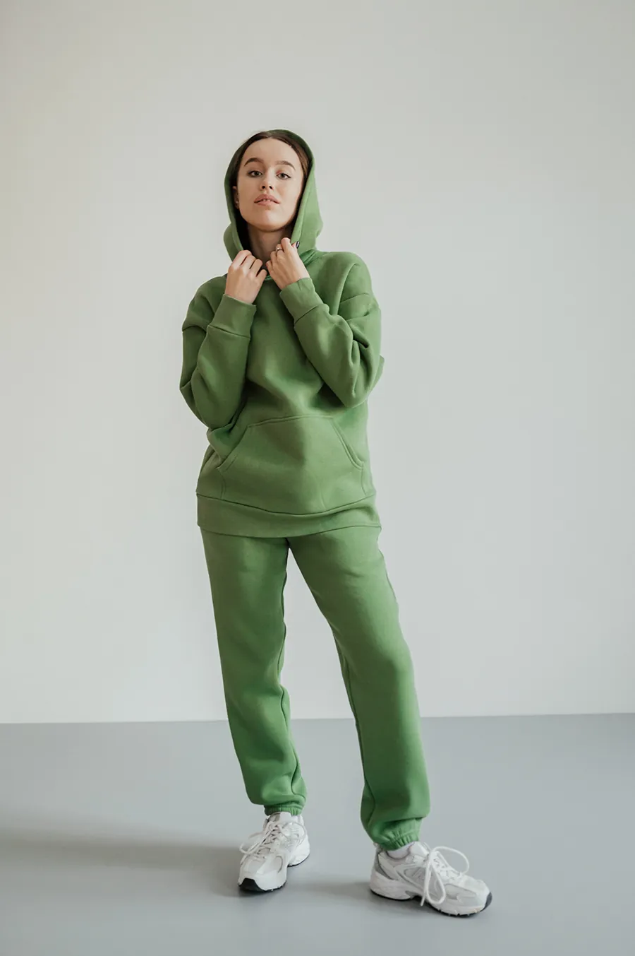Худі GARAGE Oversize 2k20 Winter укорочений рукав Зелений