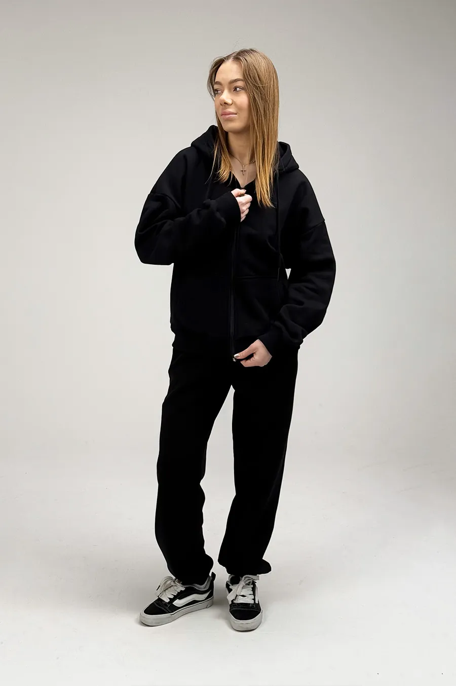 Garage | Худі на блискавці GARAGE Basic OVERSIZE на замку з