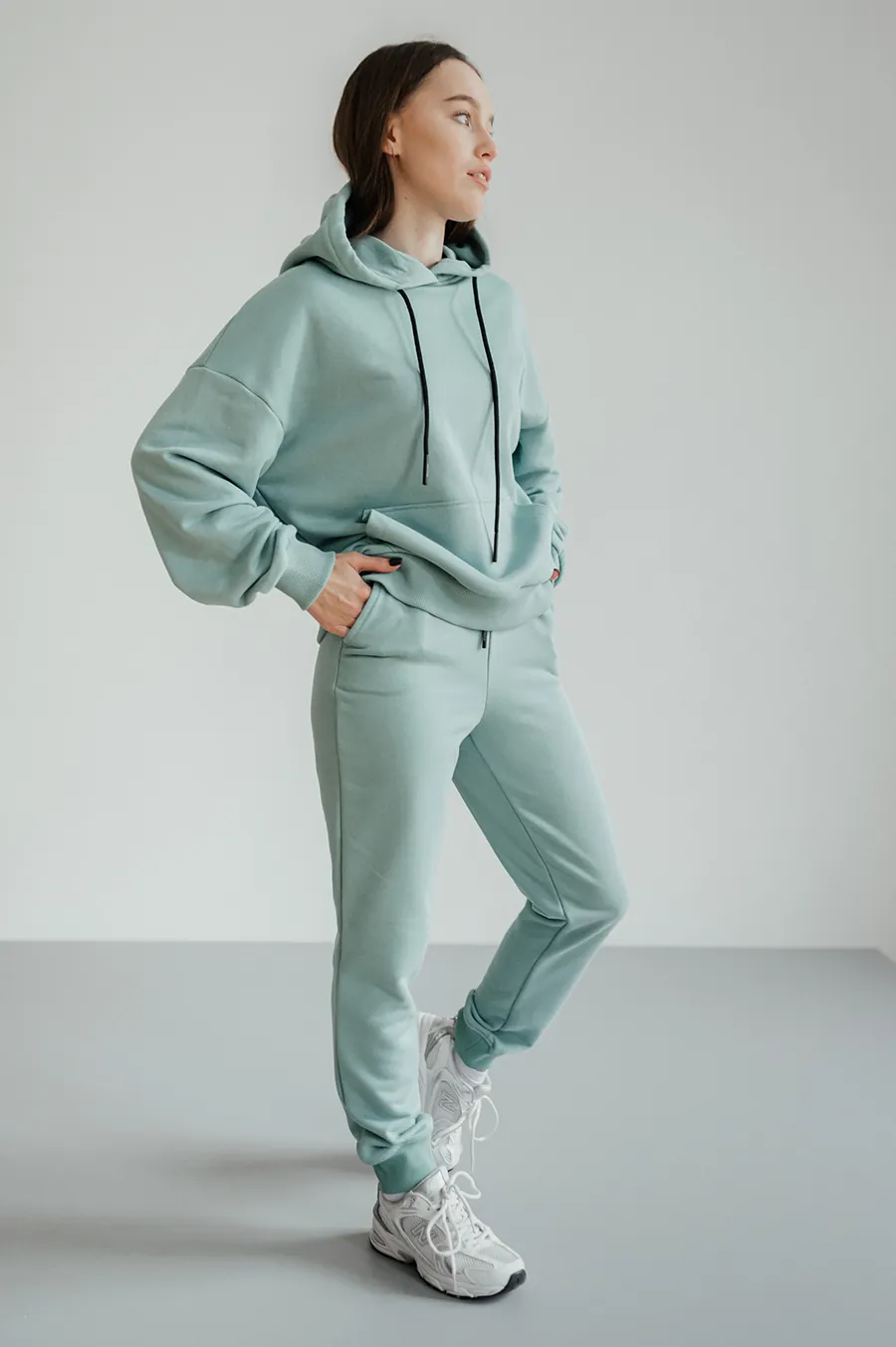 Худі GARAGE Basic OVERSIZE літо Світлий смарагд