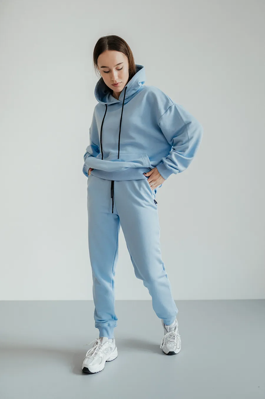 Худі GARAGE Basic OVERSIZE літо Блакитний