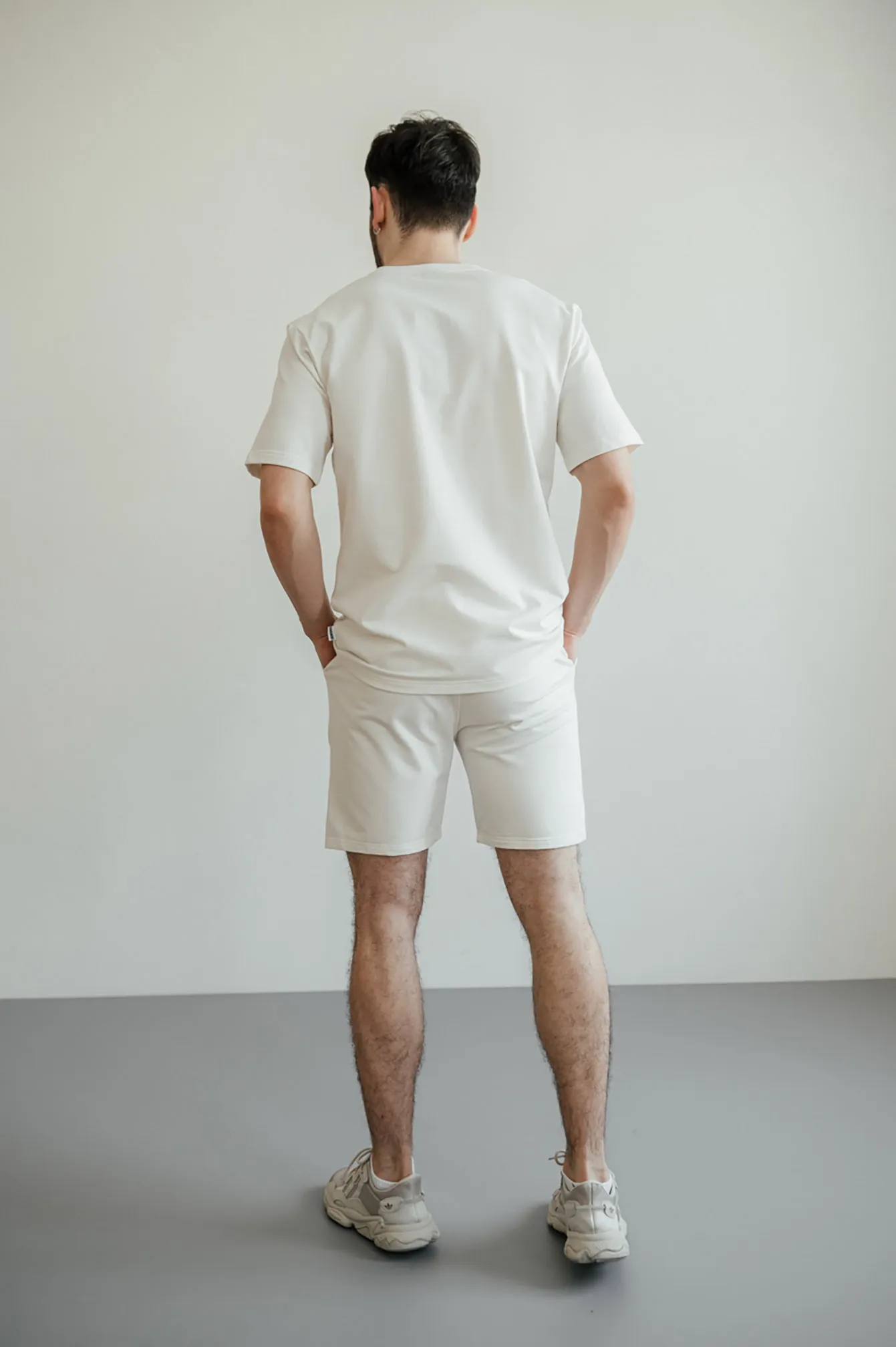 T-shirt GARAGE 2 thread oversize long Milky