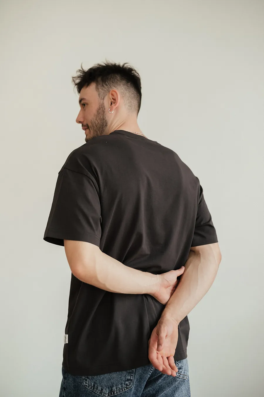 Футболка GARAGE OVERSIZE Machinist Basic Сірий Грі