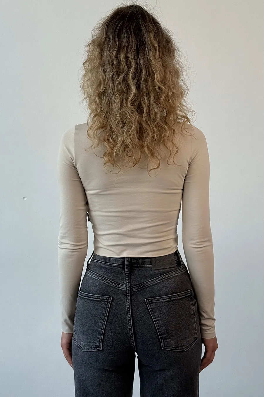 GARAGE top with cut edges and Tash print