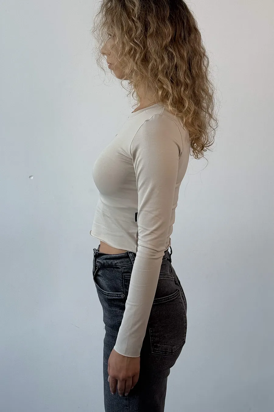 GARAGE top with cut edges and Tash print