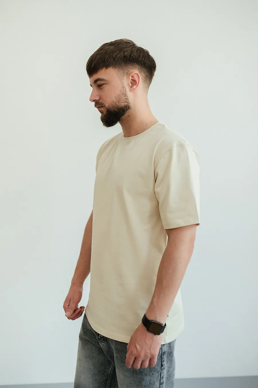 Футболка GARAGE Franklin shoes принт спина Бежевий