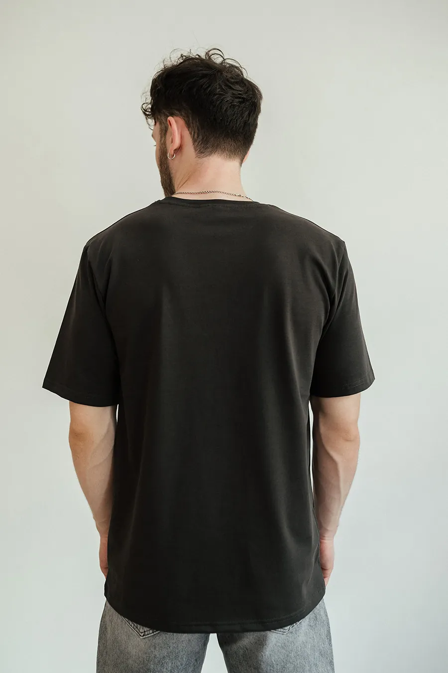 Garage Basic Oversize T -shirt from dense cotton graphite