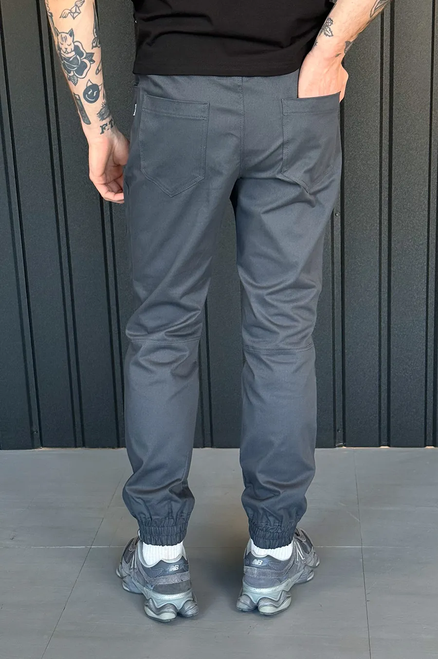 Pants GARAGE Joggers Point thin T. Gray