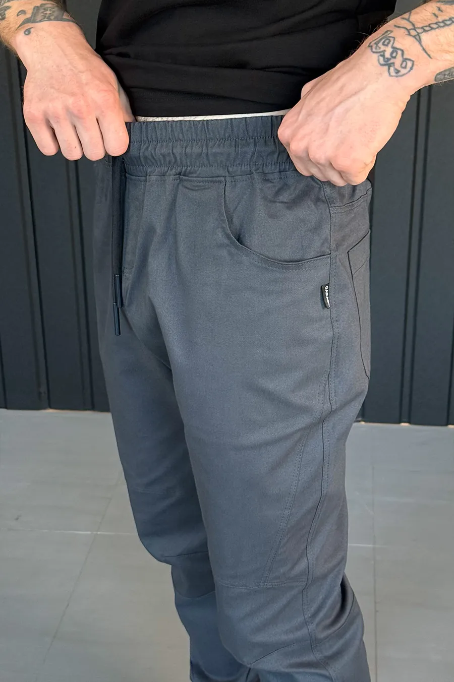 Pants GARAGE Joggers Point thin T. Gray