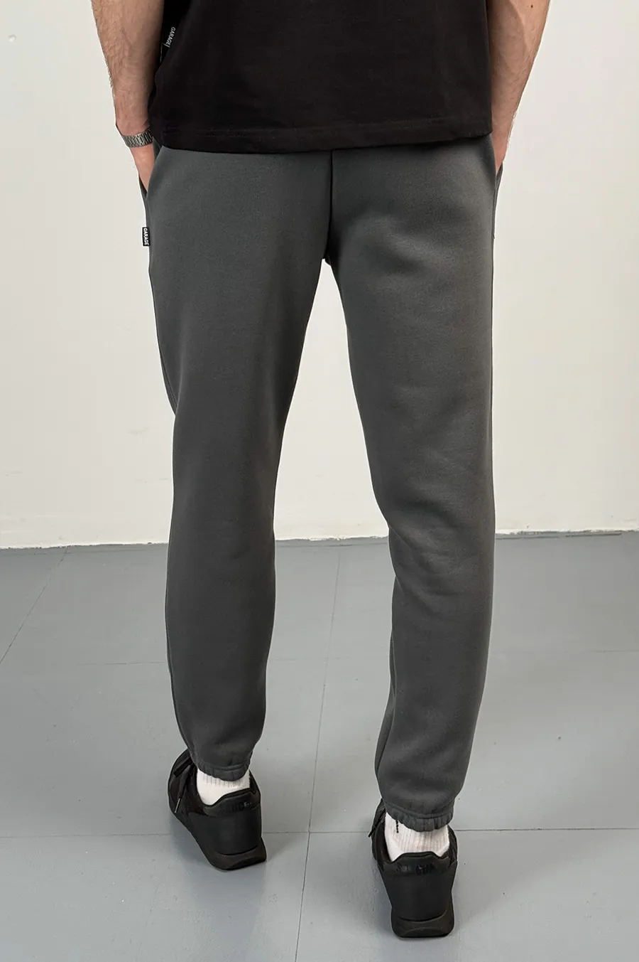 Sports pants GARAGE Oversize Essentials Style Basic with nachos T. Gray