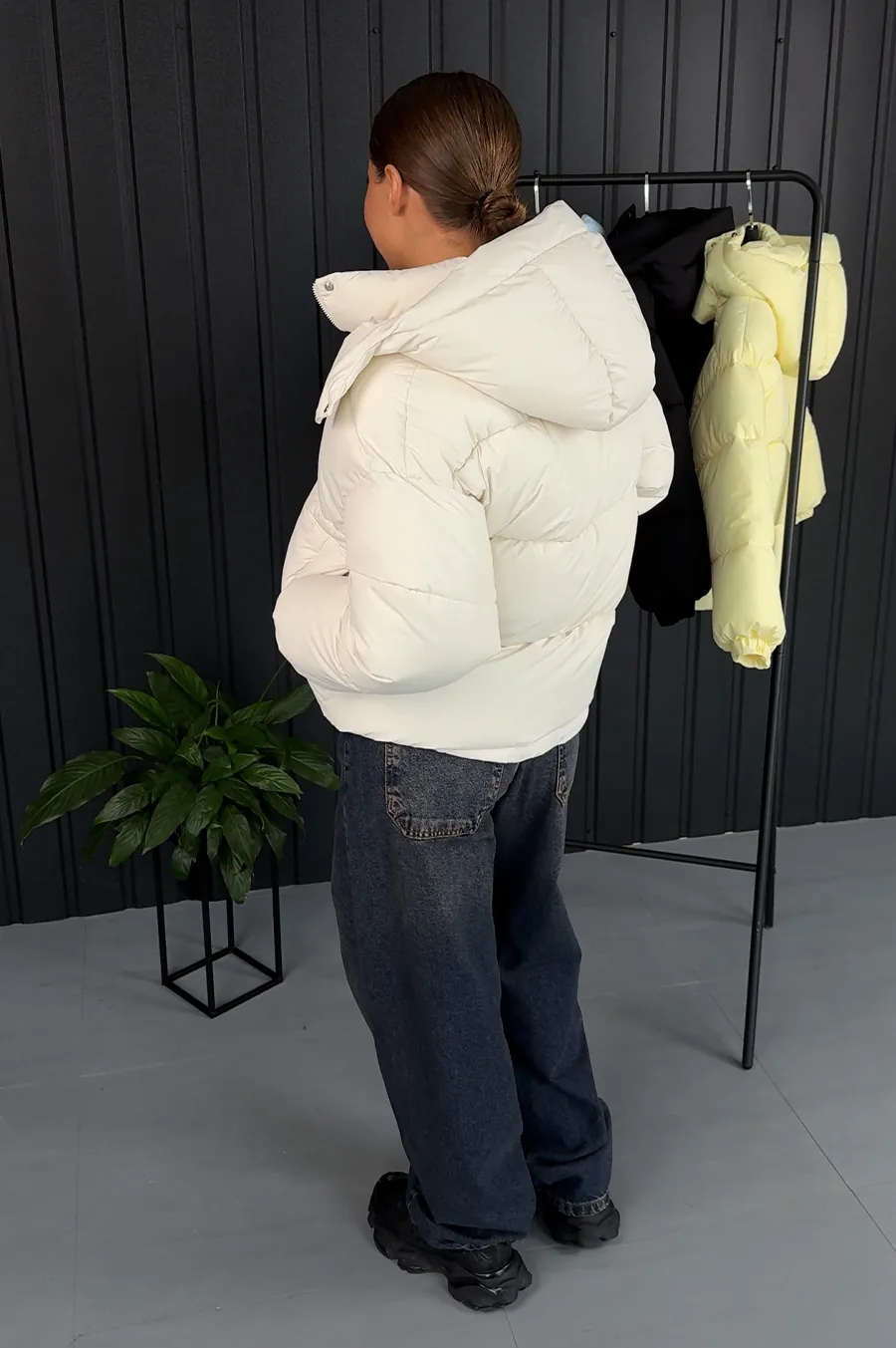 Куртка GARAGE Дута коротка Молочний