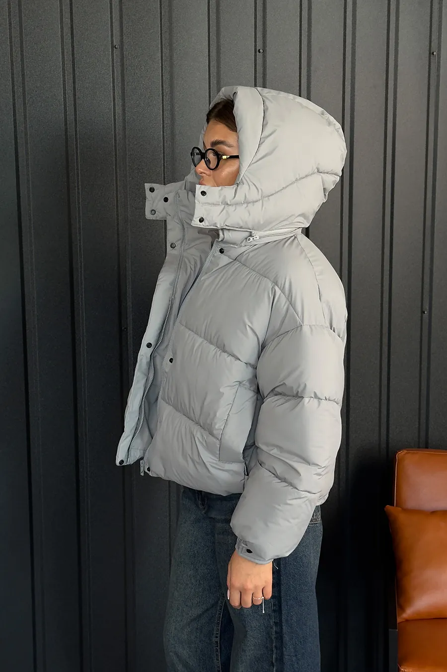 Куртка GARAGE Дута коротка Сірий