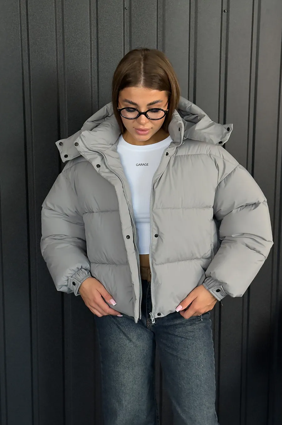 Куртка GARAGE Дута коротка Сірий