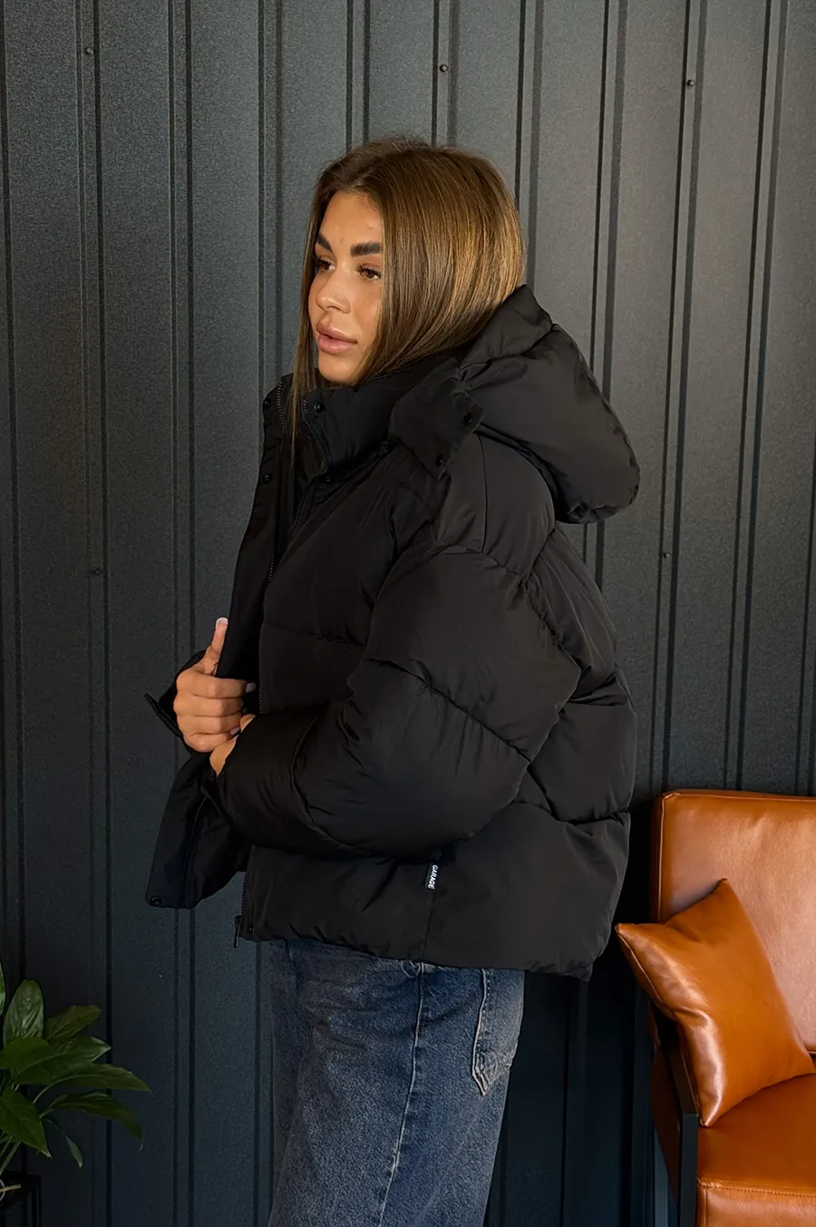 Куртка GARAGE Дута коротка Чорний