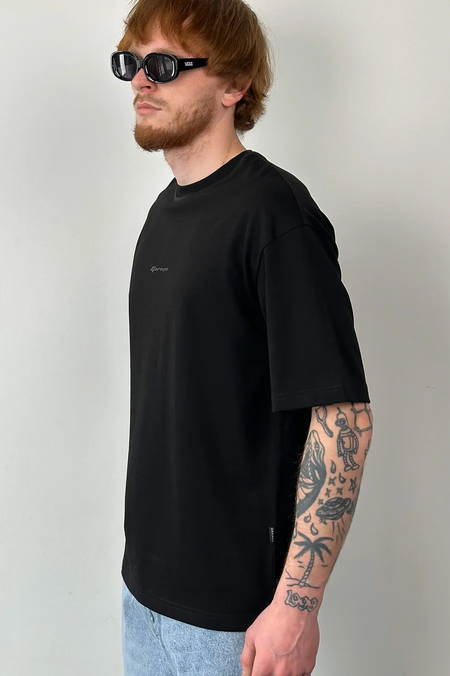 T-shirt GARAGE Oversize basic GARAGE film Black