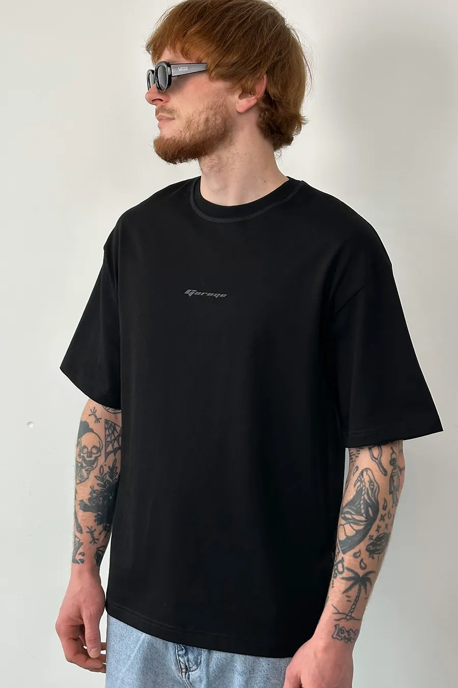 T-shirt GARAGE Oversize basic GARAGE film Black