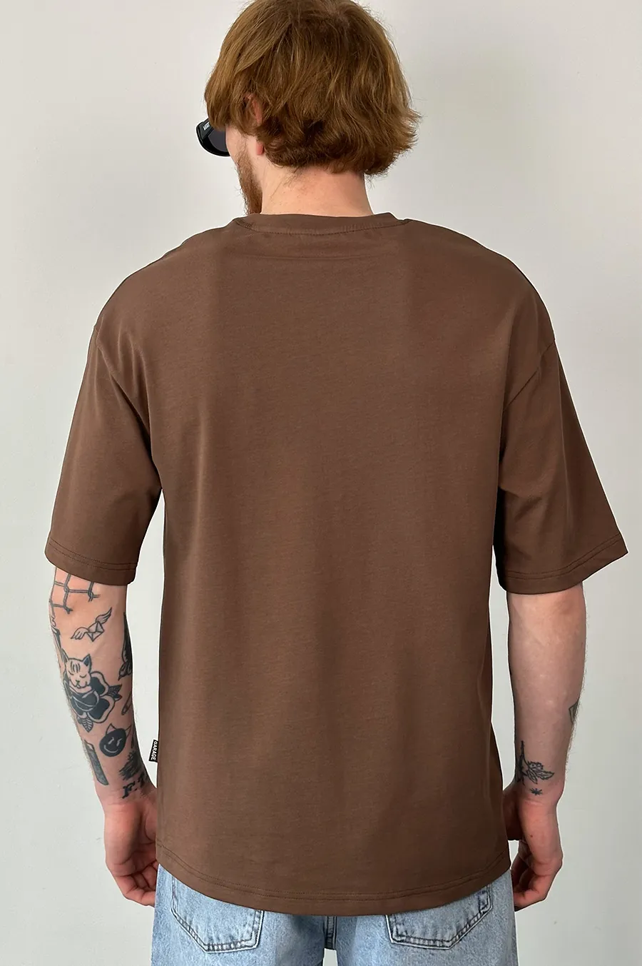 T-shirt GARAGE Oversize basic GARAGE film Chocolate