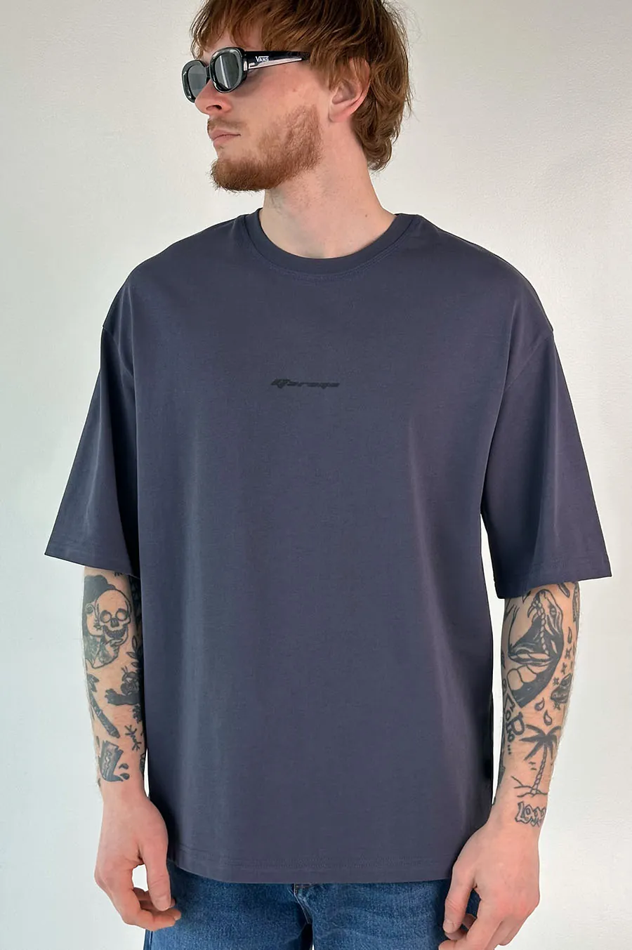 T-shirt GARAGE Oversize basic GARAGE film Blue