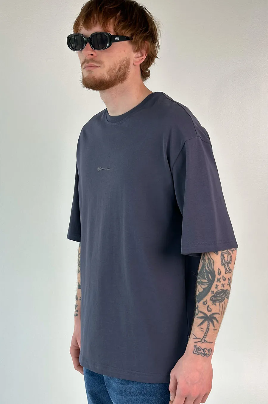 T-shirt GARAGE Oversize basic GARAGE film Blue