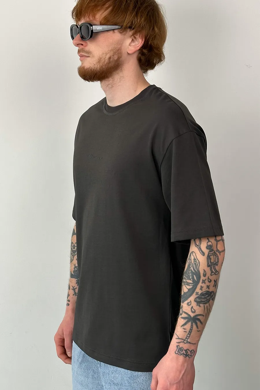 T-shirt GARAGE Oversize basic GARAGE film Graphite