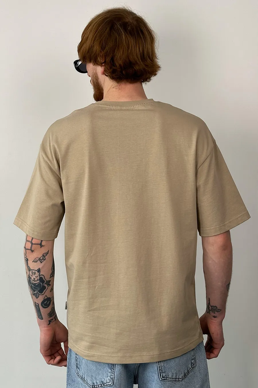 T-shirt GARAGE Oversize basic GARAGE film T. Beige