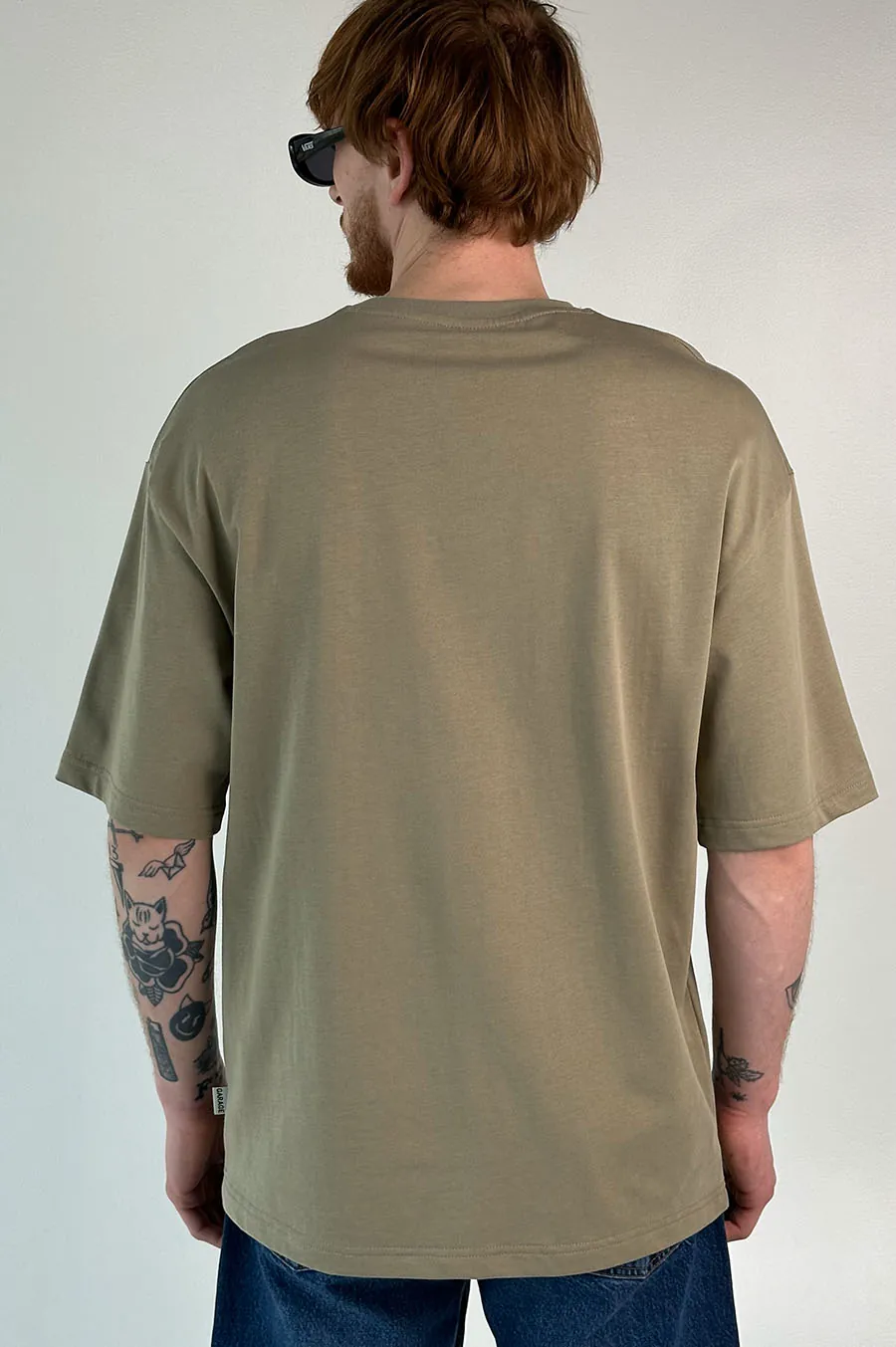 T-shirt GARAGE Oversize basic GARAGE film St. Khaki