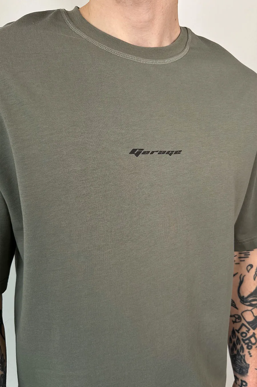 T-shirt GARAGE Oversize basic GARAGE film Khaki
