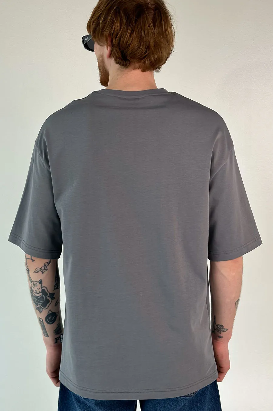 T-shirt GARAGE Oversize basic GARAGE film Gray