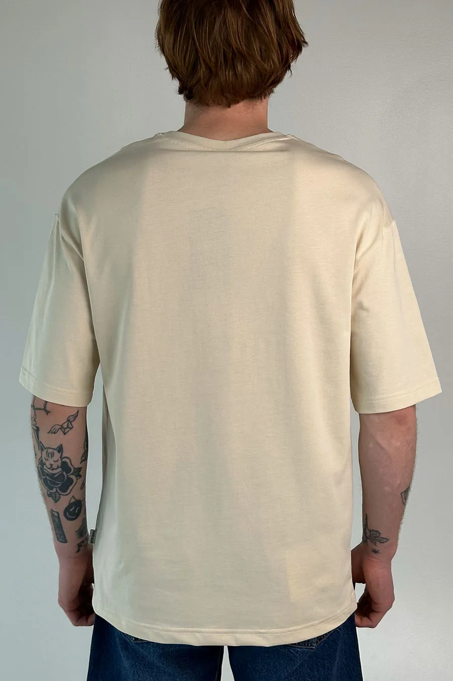 T-shirt GARAGE Oversize basic GARAGE film Beige