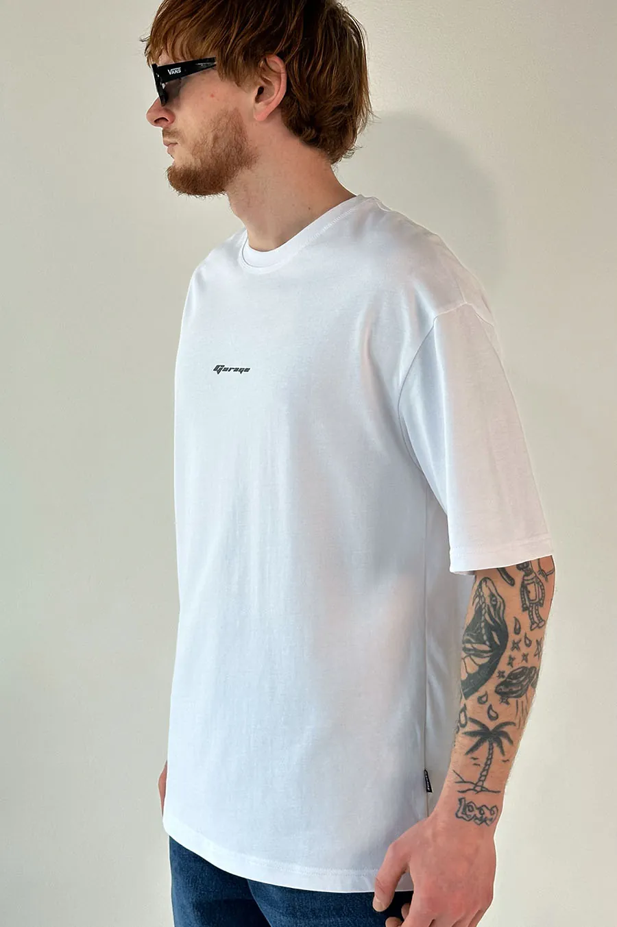 T-shirt GARAGE Oversize basic GARAGE film White