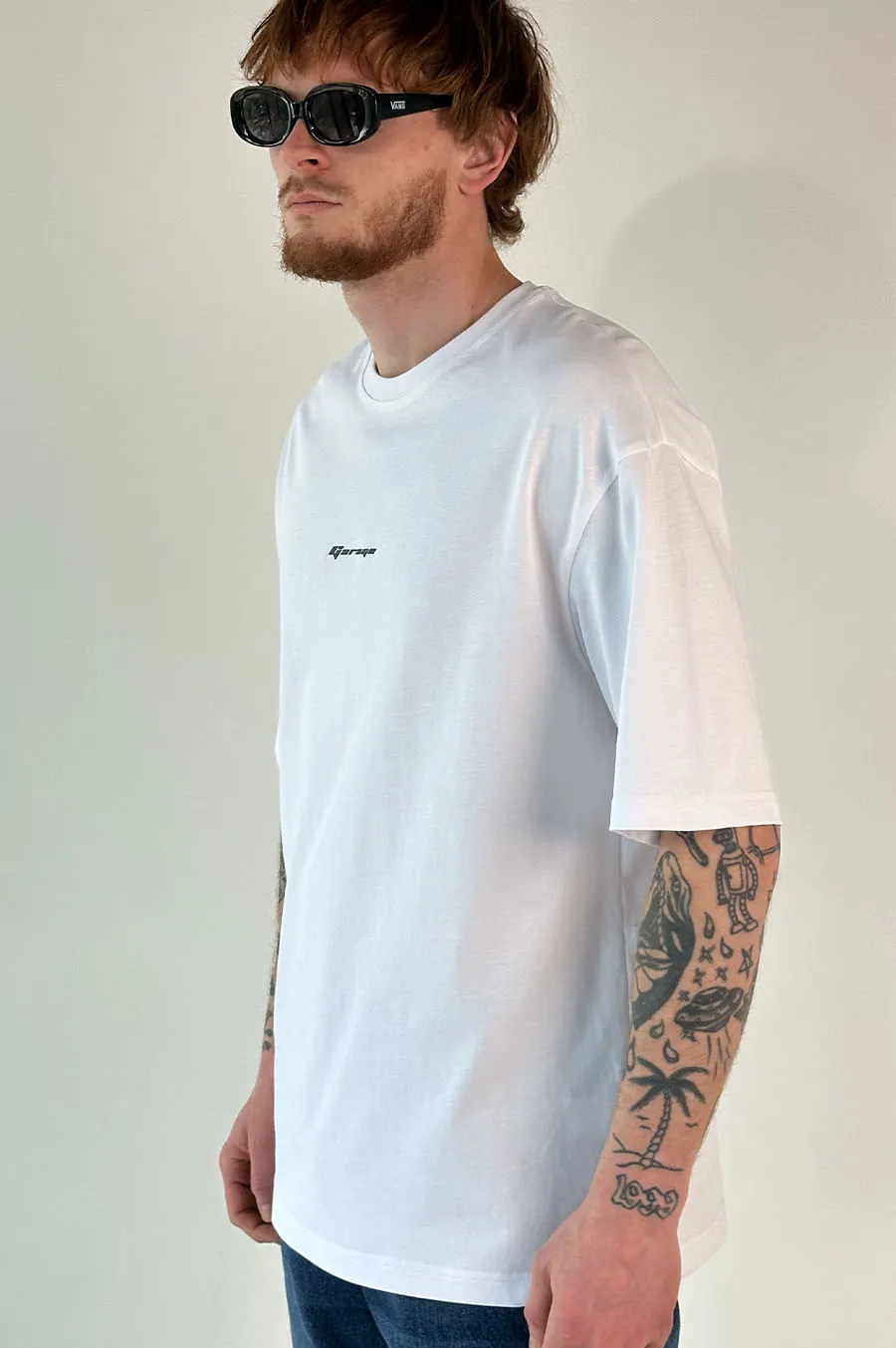 T-shirt GARAGE Oversize basic GARAGE film White