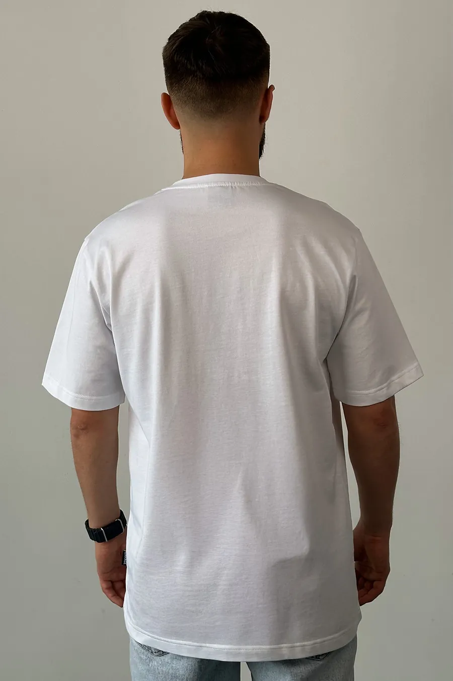 Garage Basic Oversize t -shirt from dense cotton white