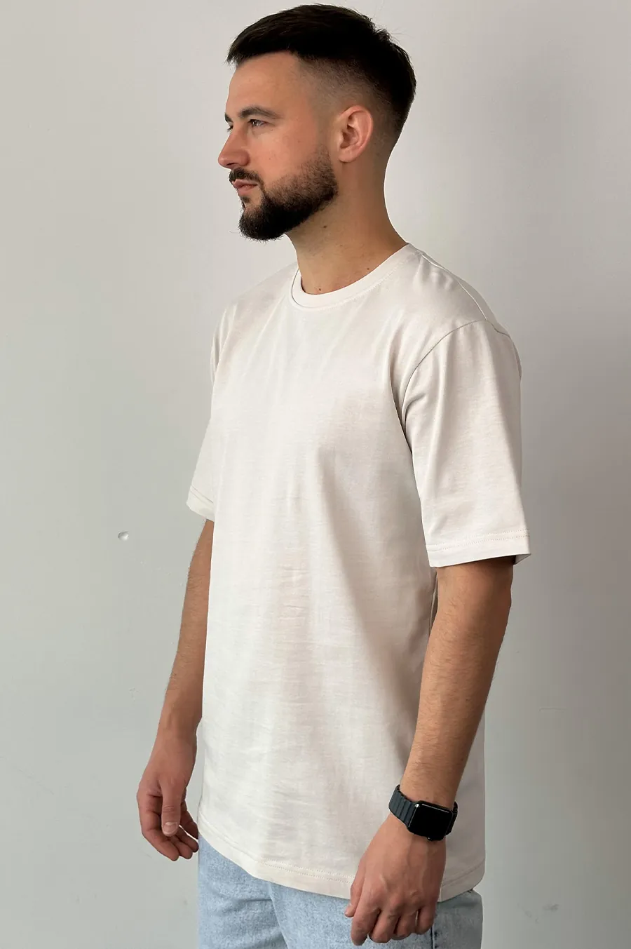 Garage Basic Oversize T -shirt from dense cotton concrete
