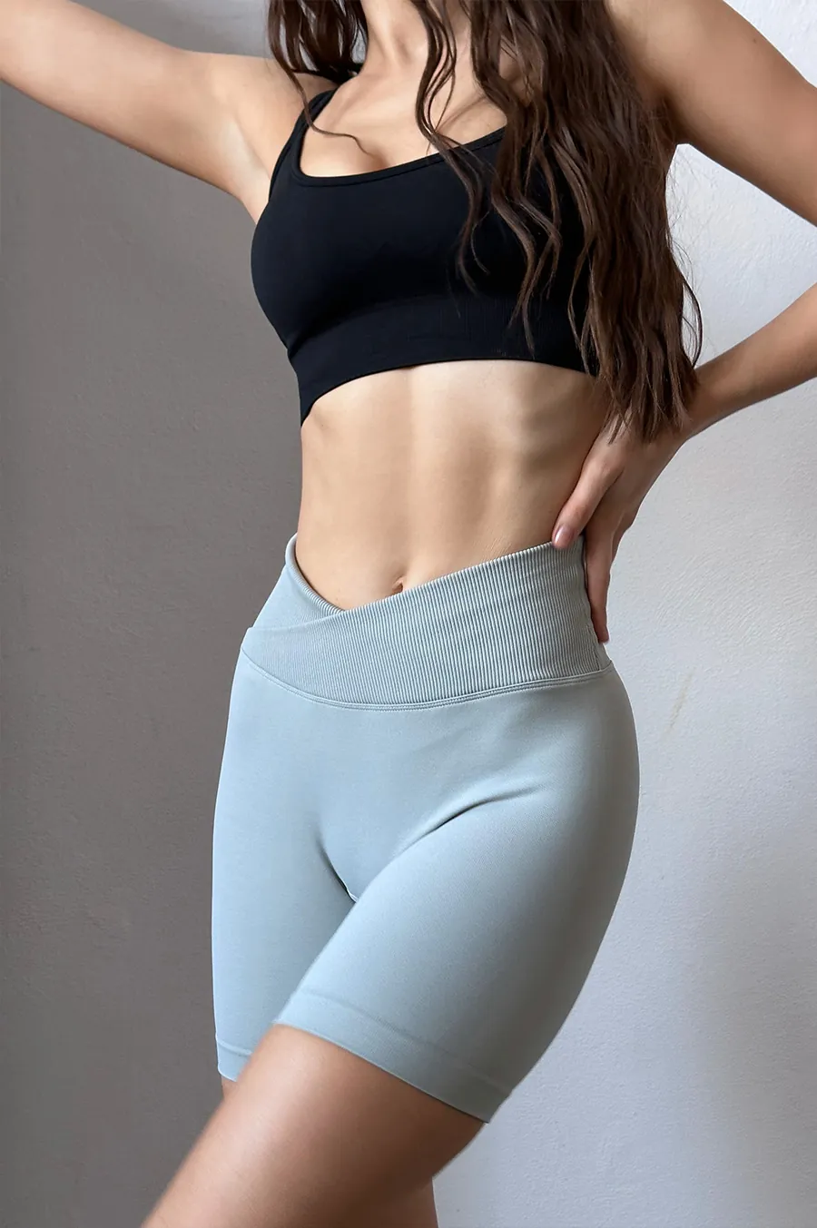 Shorts fitness GARAGE elongated pushup St. Gray