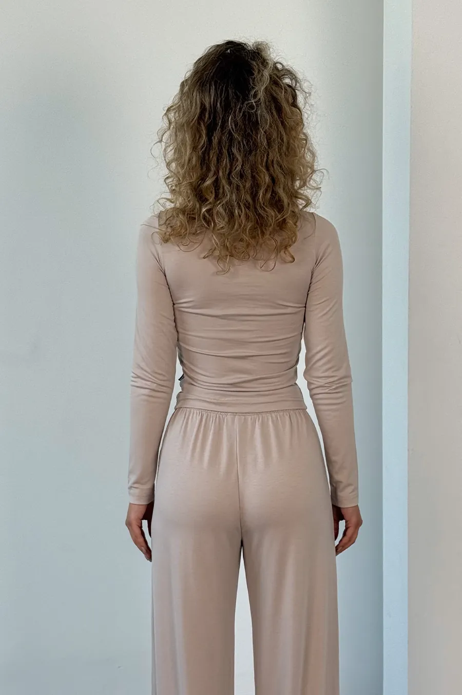 Top GARAGE with long sleeves, elongated Beton