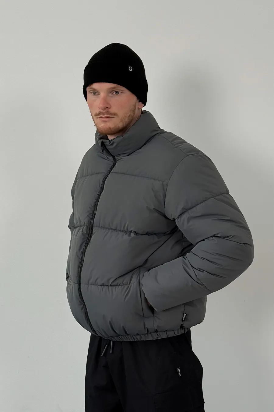 Куртка GARAGE дута Сіро-зелений