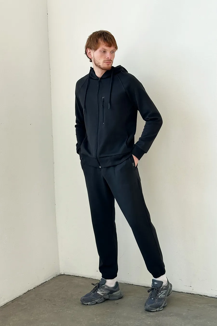 GARAGE zipp zip pocket hoodie Anthracite