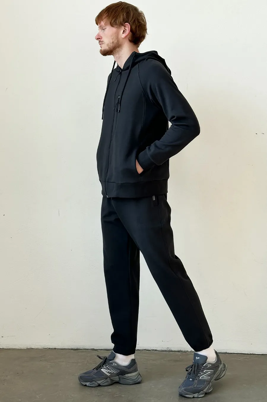 GARAGE zipp zip pocket hoodie Anthracite