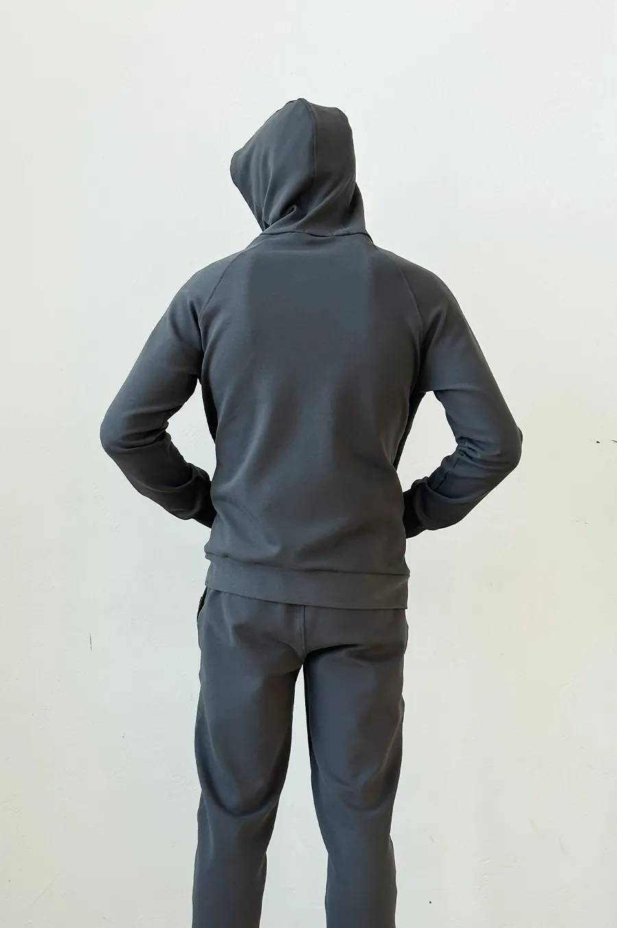 GARAGE zipp hoodie with zipper pocket T. Gray