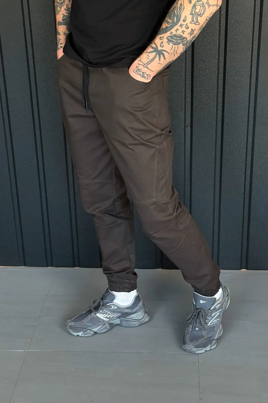 Штани GARAGE Джогери Point тонкі Т.Коричневий