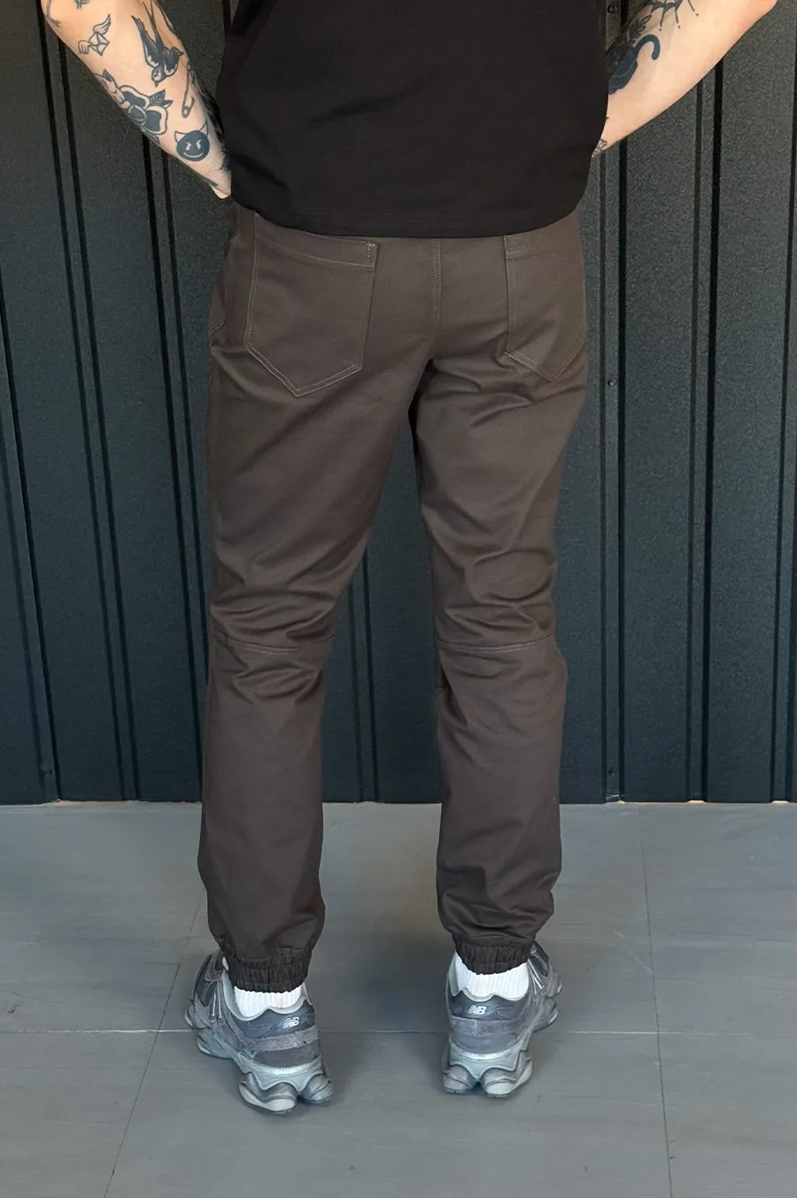 Штани GARAGE Джогери Point тонкі Т.Коричневий