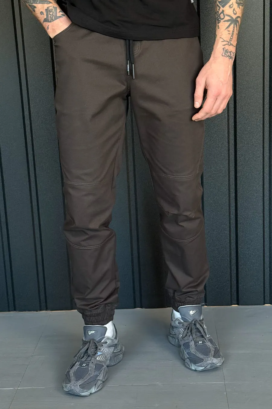 Штани GARAGE Джогери Point тонкі Т.Коричневий