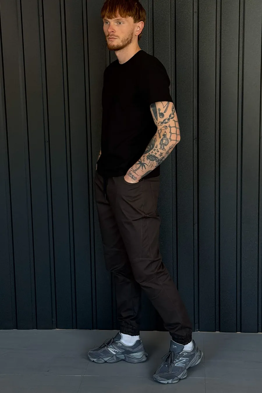 Штани GARAGE Джогери Point тонкі Т.Коричневий