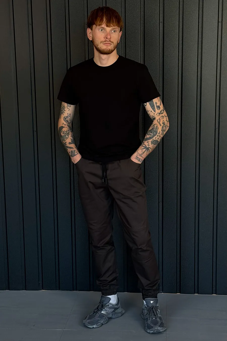 Штани GARAGE Джогери Point тонкі Т.Коричневий